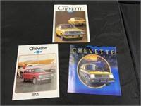 (3) Chevette Sales Brochures