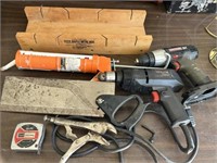 Craftsman Electric Drill, Mitre Saw and Box, etc