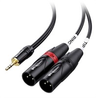 ($43) Cable Matters 3.5mm 1/8 Inch TRS to 2 XLR