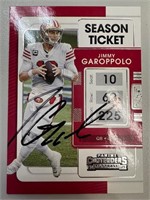 49ers Jimmy Gorppolo Signed Card with COA