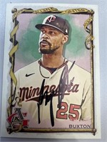 Twins Byron Buxton Signed Card with COA
