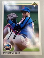 Mets Dwight Gooden Signed Card with COA