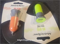 2 MobileSpec Hi-Vis Car Charger USB 12w and C 18W