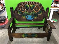 Spanish Style Wooden Bench
