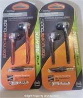 2 power Up Stereo Earbuds Style Remix