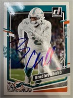 Dolphins Bradley Chubb Signed Card with COA