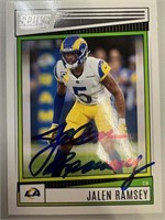 Rams Jalen Ramsey Signed Card with COA