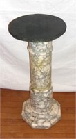 Vintage Alabaster pedestal plant stand.
