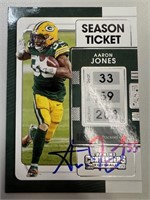Packers Aaron Jones Signed Card with COA