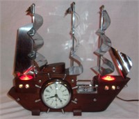 1950's electric ship clock w/ lights.