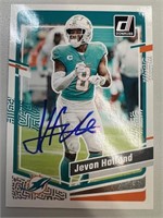 Dolphins Jevon Holland Signed Card with COA