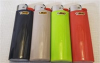 4 Solid Color Bic Lighters