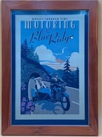 Framed 12x18” Motoring The Blue Ridge Print