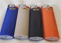 4 Solid Color Bic Lighters