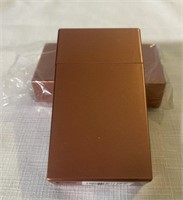 2 Plastic Cigarette Cases (Metal Looking) ROSE