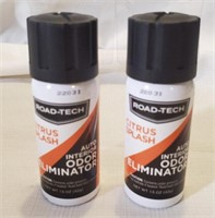 2 Road-Tech Auto Odor Eliminator "Citrus Splash"