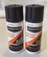 2 Road-Tech Auto Odor Eliminator "Citrus Splash"