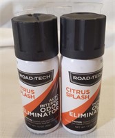 2 Road-Tech Auto Odor Eliminator "Citrus Splash"