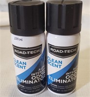 2 Road-Tech Auto Odor Eliminator "Clean Scent"