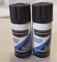 2 Road-Tech Auto Odor Eliminator "Clean Scent"