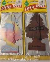 2 Little Trees 2 per pack "Leather & Cotton Candy"