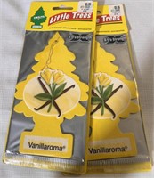 (2) XL 2 Pcs LITTLE TREES Air Fresh.: VANILLAROMA