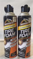 2 Cans Armorall Ultra Shine Tire Foam
