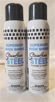 2 cans Spartan Stainless steel Cleaner & polish
