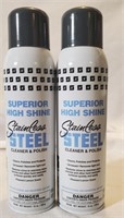 2 cans Spartan Stainless steel Cleaner & polish