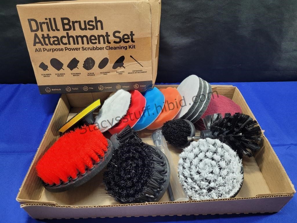 Drill Brush Attachment Set