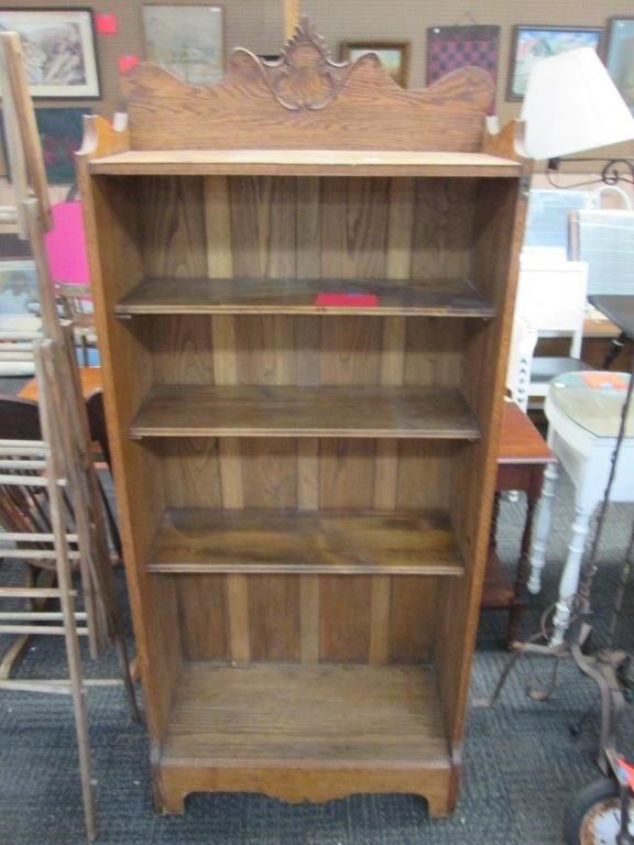 Wood Bookshelf w/Adjustable Shelves