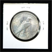1927-S Peace dollar, AU