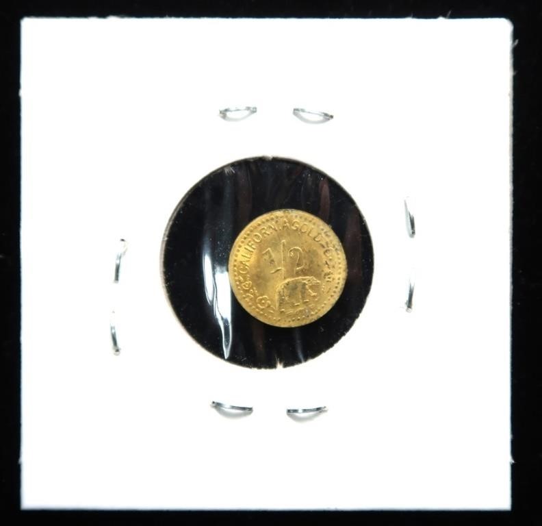 1852 1/2 California Gold token