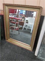 28”x35” Gold Framed Mirror.