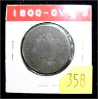 1800 over 79 U.S. Large cent