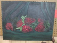Oil on Canvas of Roses 18"x24"
