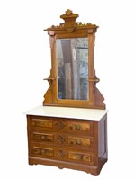 Antique Eastlake Chest with Mirror