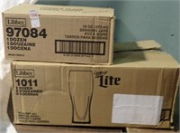 2 BOXES LIBBEY BEER GLASSES