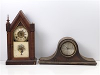 Pair of Antique Mantle Clocks