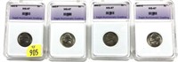 x4- War nickels: 1944-S, 1944-D, 1945, 1945-S, ENG