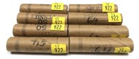 x8- BU rolls pennies: 1963-D, 1964 -x8 rolls,