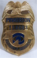 VINTAGE PINKERTON SECURITY OFFICER BADGE