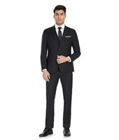 P316  Wehilion Suit 3-Piece Blazer Set, Black