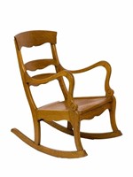 Antique Early 1920s Quarter Sawn Oak Rocking Chair