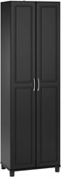 SystemBuild Kendall Utility Storage Cabinet Black