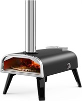 12 aidpiza Outdoor Wood Fired Oven  Black
