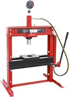 Torin Steel 12 Ton Hydraulic Press  Red