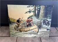 Canoe lithogragh (photo)