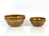Two McCoy Bowls: 9in and 7in