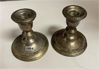 Frank Whiting Sterling Silver Candle Holders